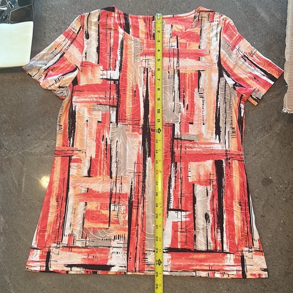 JM Collection short sleeve blouse sz M - Picture 6 of 6